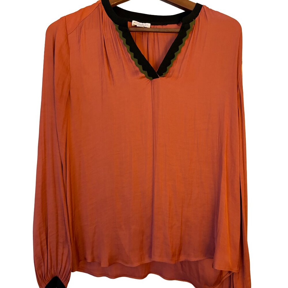 Current Air Los Angeles Rust Sheer Blouse – Size Small